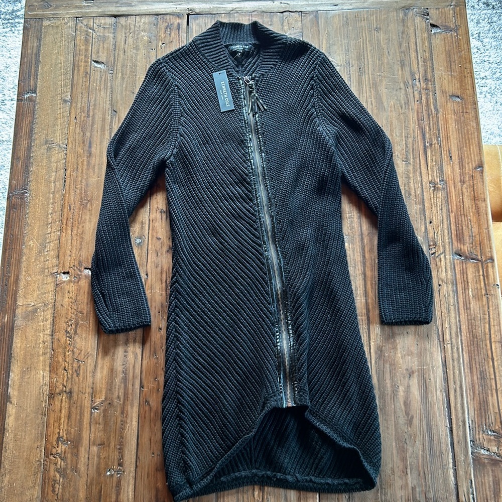 Kenneth Cole zip front cardigan